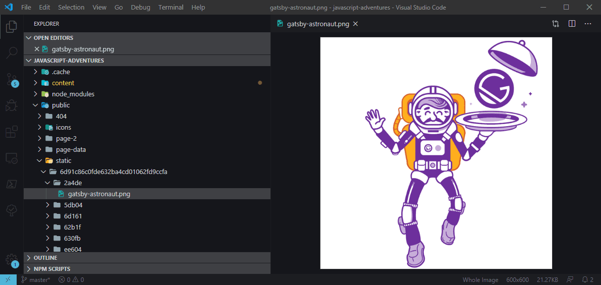 Gatsby public static build folder structure