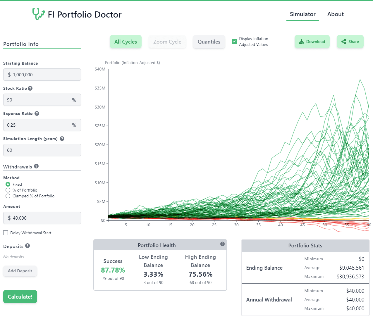 FI Portfolio Doctor project screenshot